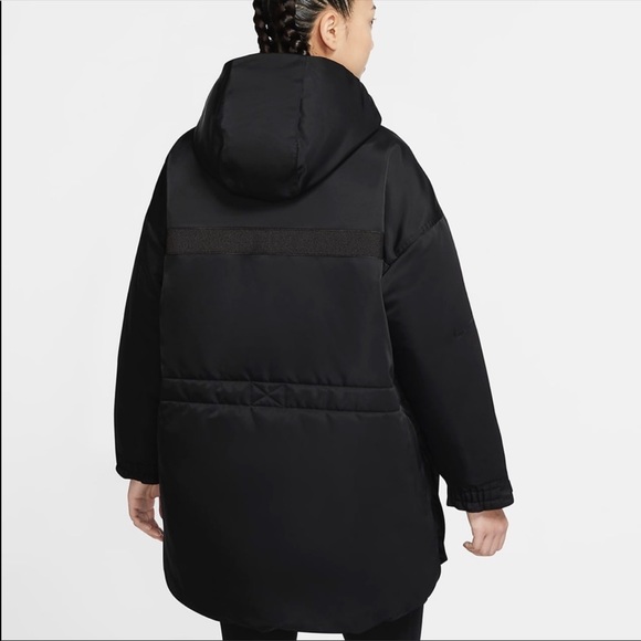 New Nike NSW City Ready Down-Fill black Parka jacket coat - Picture 3 of 8